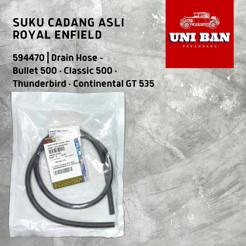 Drain Hose 594470 Selang Kuras / Classic Bullet - Royal Enfield ASLI