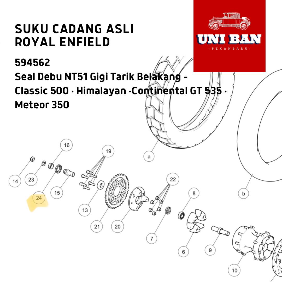 Seal Debu NT51 Classic 500 Himalayan GT 535 594562 Royal Enfield ASLI