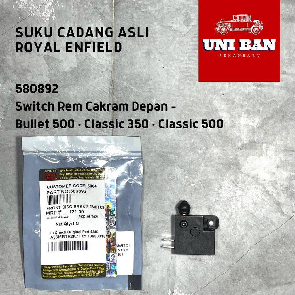 Switch Rem Cakram Depan 580892 / 594710 Classic - Royal Enfield ASLI