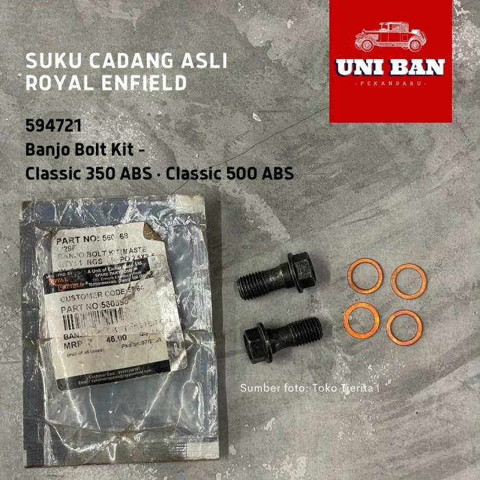 Set Baut Master Rem Belakang Classic 500 594721 Royal Enfield ASLI