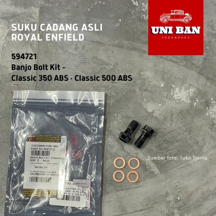 Set Baut Master Rem Belakang Classic 500 594721 Royal Enfield ASLI