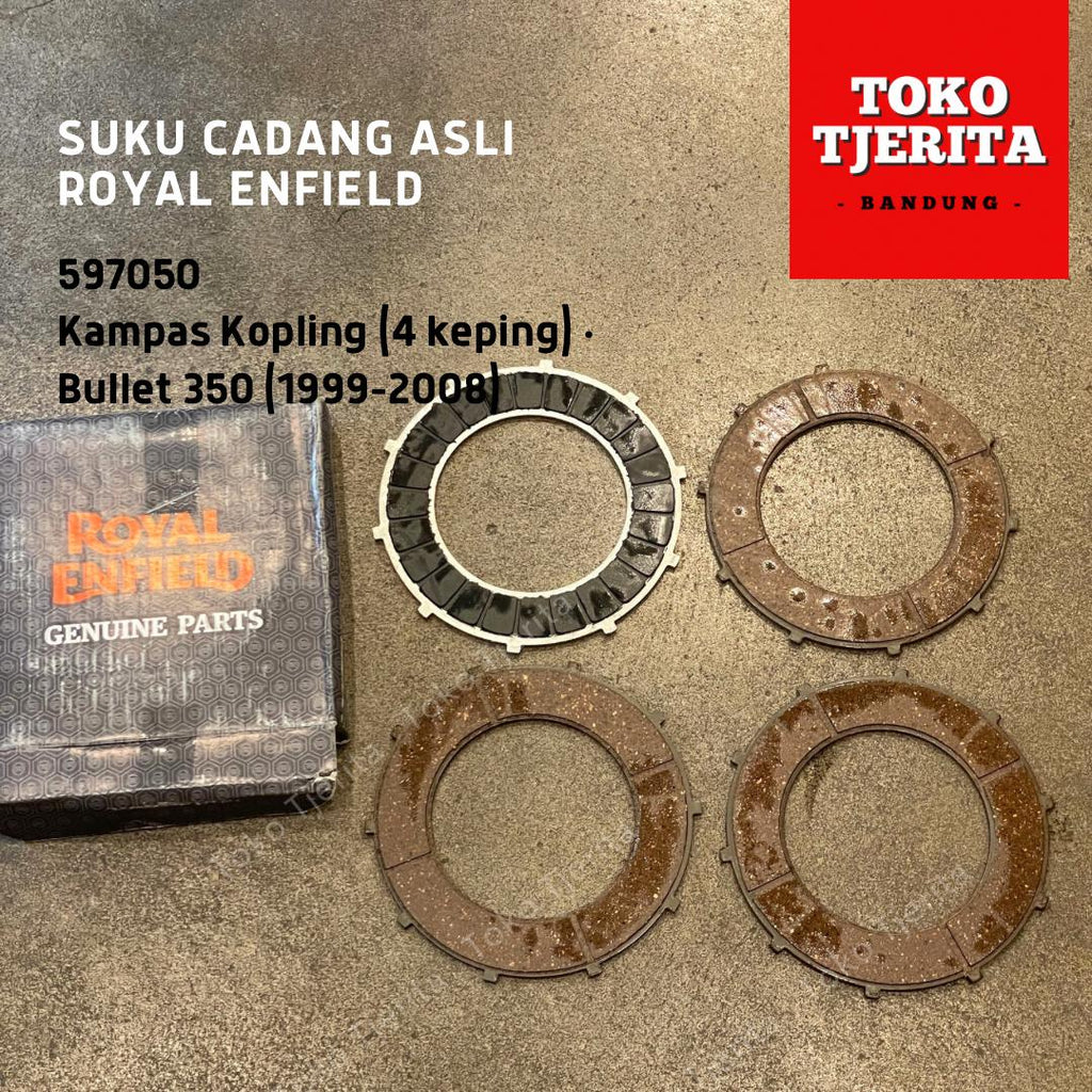 Set Kampas Kopling 597050 Bullet 350 1999-2008 - Royal Enfield ASLI