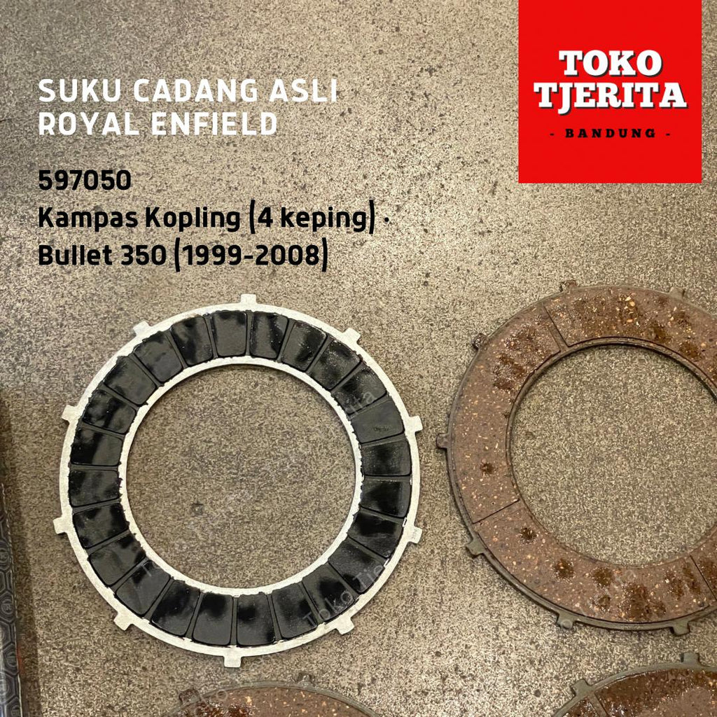 Set Kampas Kopling 597050 Bullet 350 1999-2008 - Royal Enfield ASLI