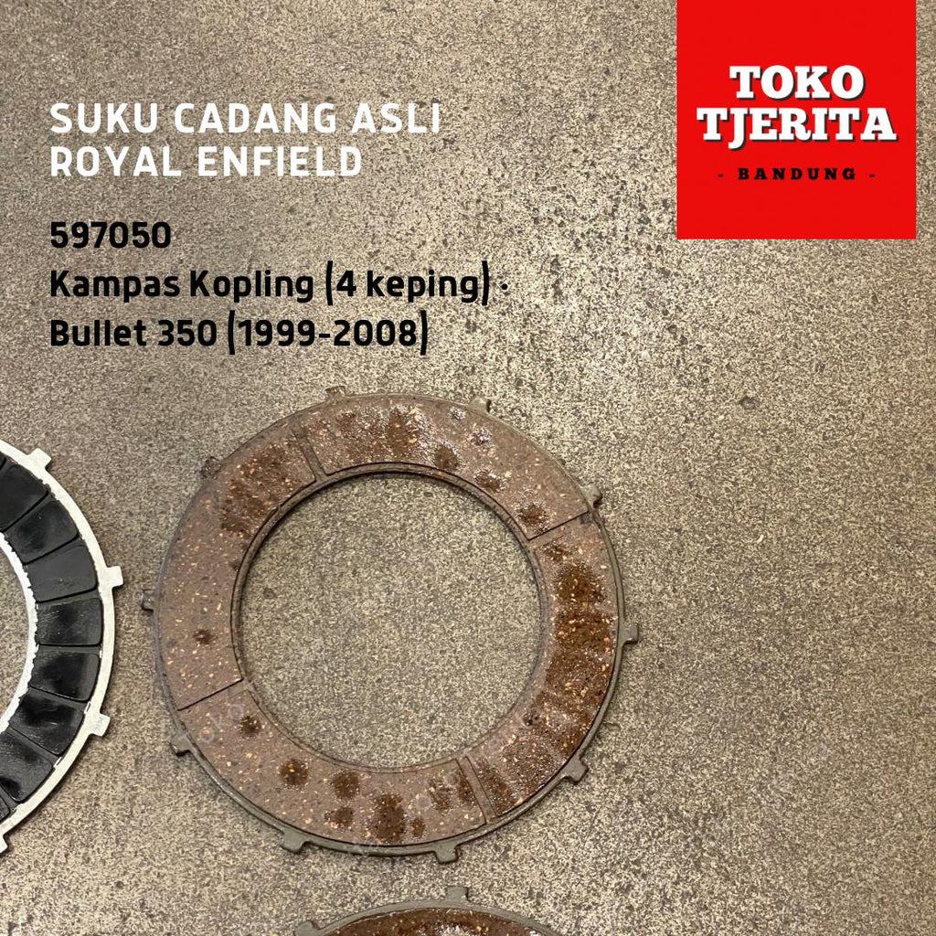 Set Kampas Kopling 597050 Bullet 350 1999-2008 - Royal Enfield ASLI