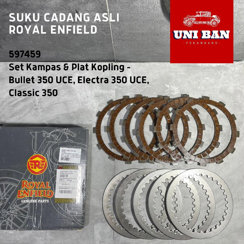 Set Kampas dan Plat Kopling Classic 350 - 597459 - Royal Enfield ASLI