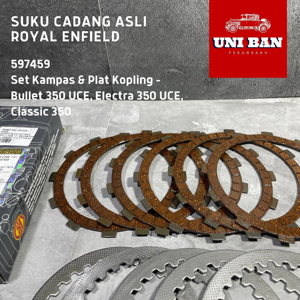 Set Kampas dan Plat Kopling Classic 350 - 597459 - Royal Enfield ASLI