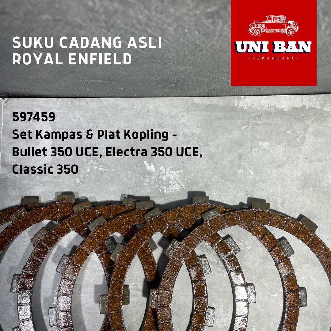 Set Kampas dan Plat Kopling Classic 350 - 597459 - Royal Enfield ASLI