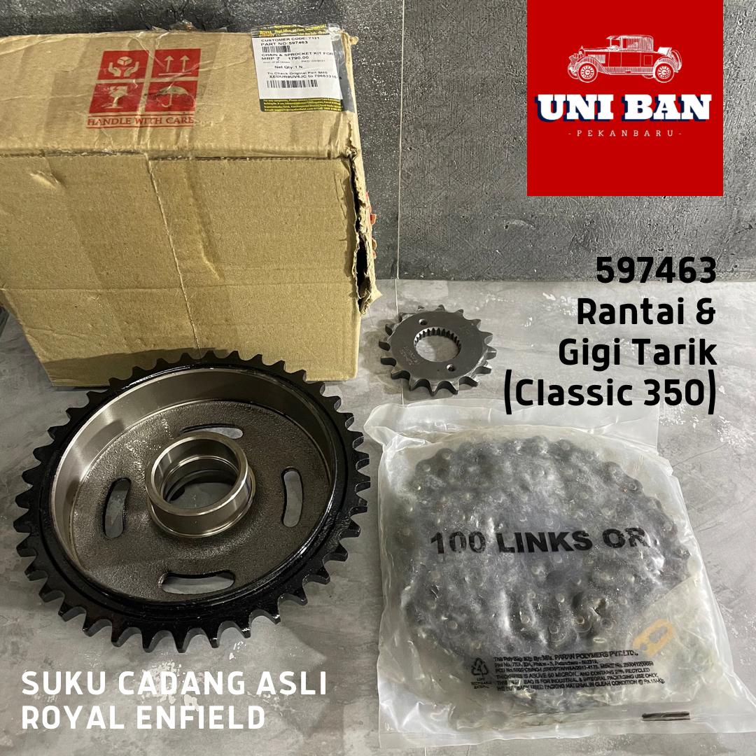 Rantai Gigi Tarik Classic 350 Chain Sprocket Kit 597463 - Royal Enfield ASLI