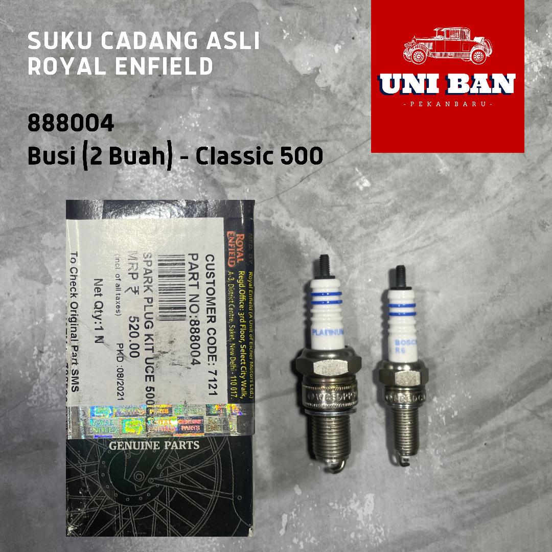 Busi (2 buah) Classic 500 / Spark Plug 888004 - Royal Enfield ASLI