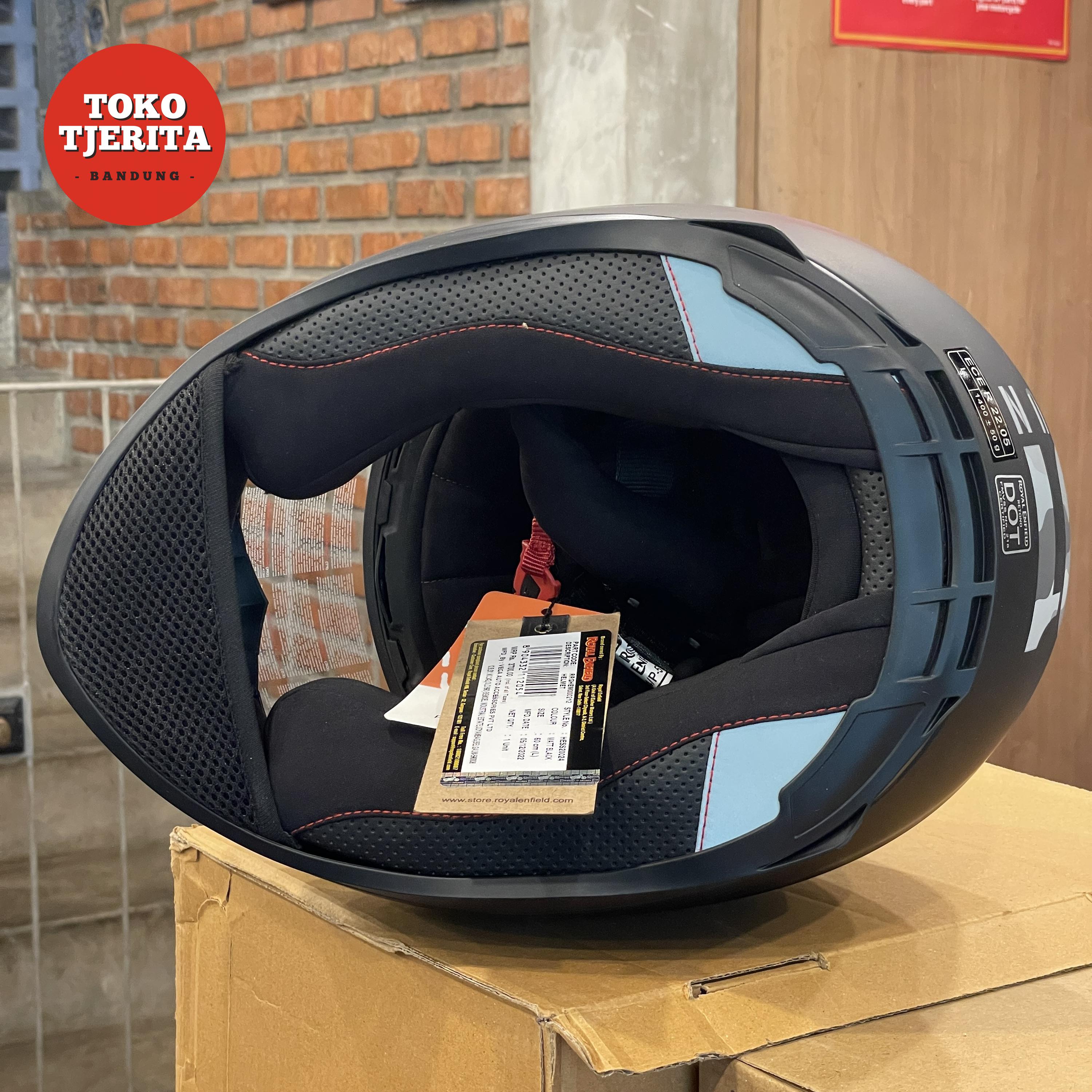 Helm Full Face Camo MLG Hitam Dof RRGHEM000212 RRGHEM000213 - Royal Enfield ASLI