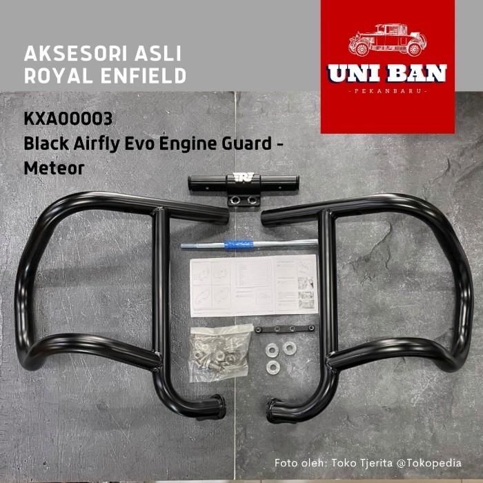 Black Airfly Evo Engine Guard Meteor 350 - Royal Enfield ASLI KXA00003