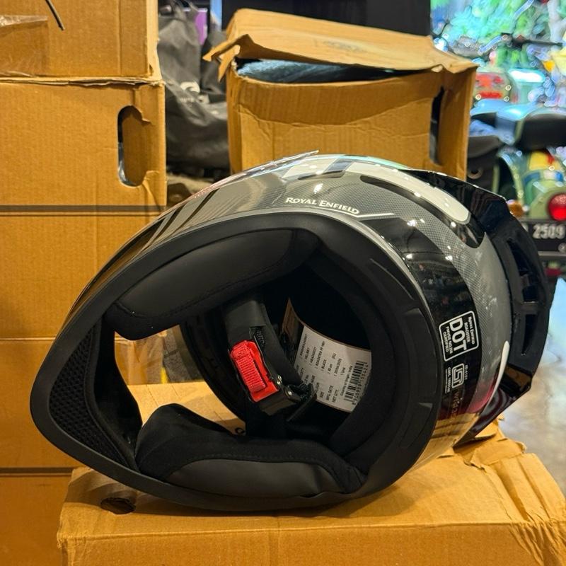 Helm Roadster Full Face 1901 XL BESAR Hitam Kilap RRGHEA240657 - Royal Enfield ASLI