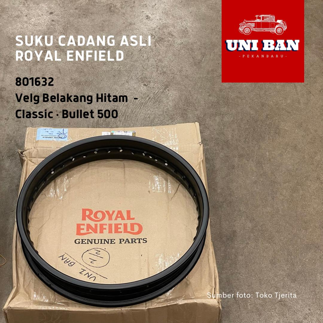 Velg Belakang Hitam 2,5 x 18" H 40 Classic 801632 - Royal Enfield ASLI