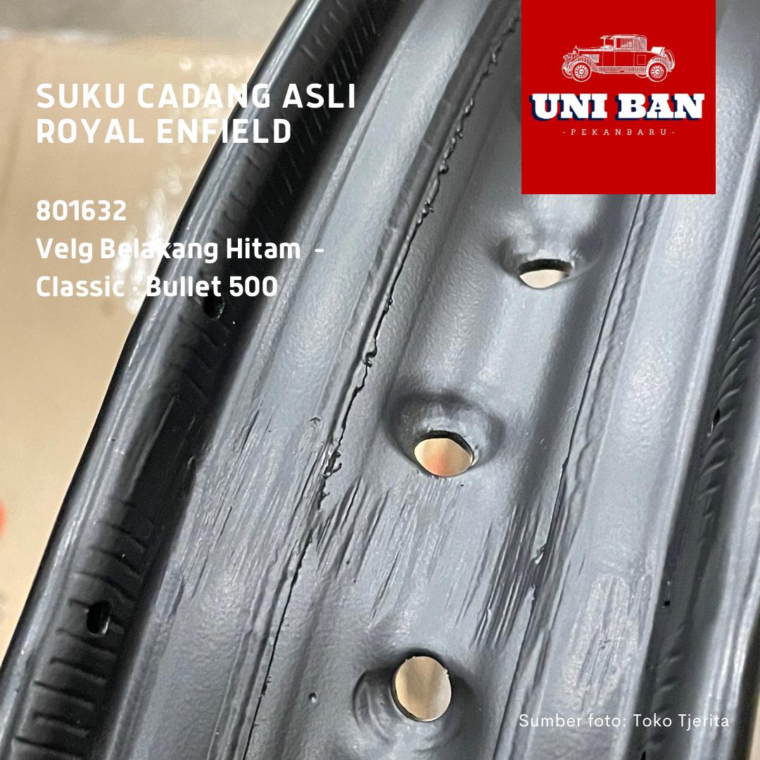 Velg Belakang Hitam 2,5 x 18" H 40 Classic 801632 - Royal Enfield ASLI