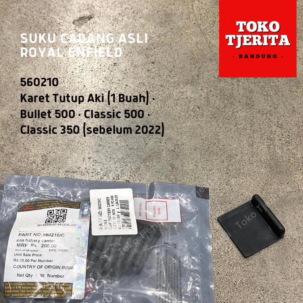 Karet Tutup Aki Classic Bullet 560210 - Royal Enfield ASLI