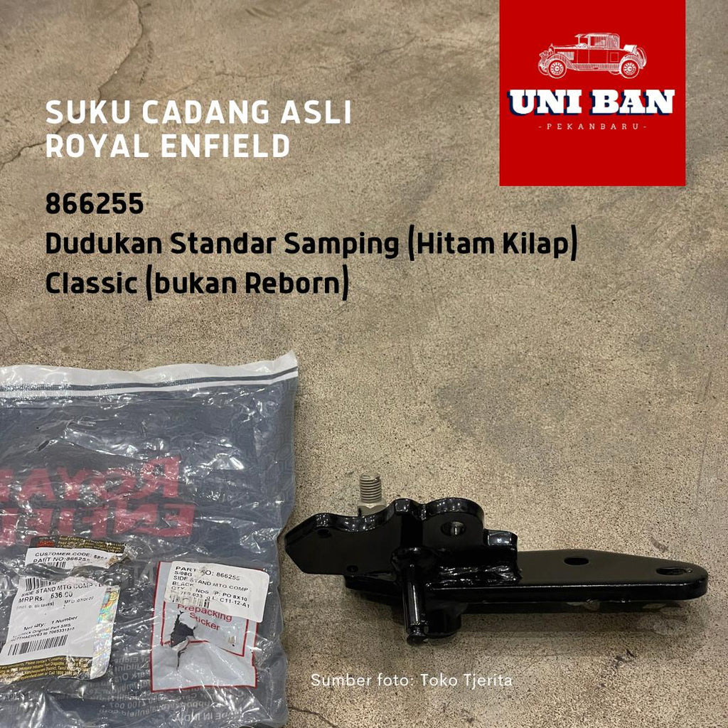 Dudukan Standar Samping Classic Hitam Kilap 866255 Royal Enfield ASLI