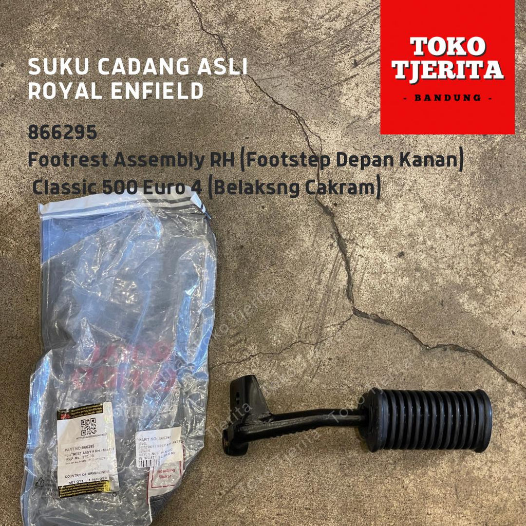 Footrest Foot Step Kanan Depan 866295 Classic 500 Belakang Cakram - Royal Enfield ASLI