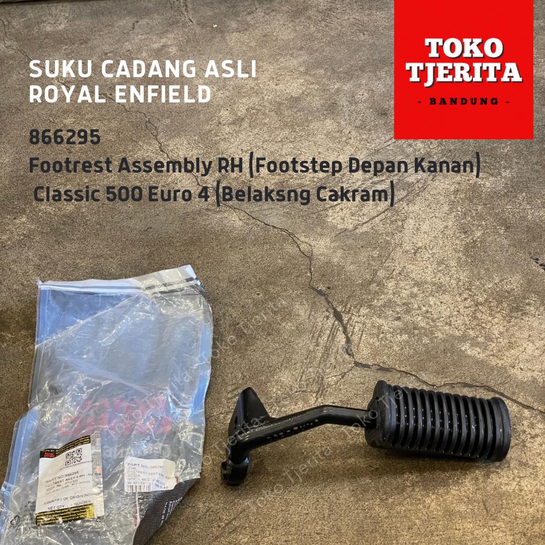 Footrest Foot Step Kanan Depan 866295 Classic 500 Belakang Cakram - Royal Enfield ASLI