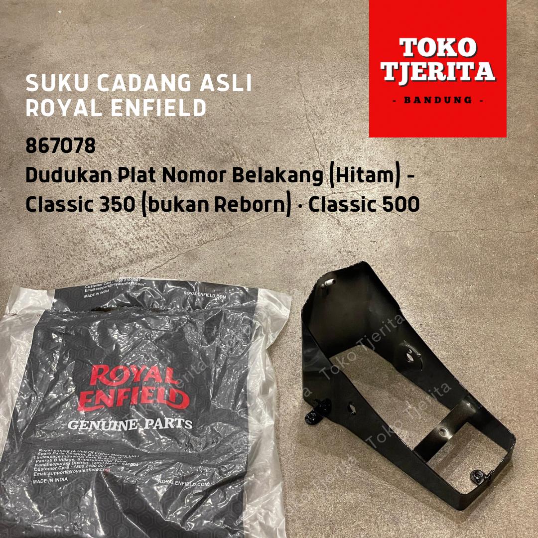 Dudukan Plat dan Lampu Belakang Classic 867078 - Royal Enfield ASLI