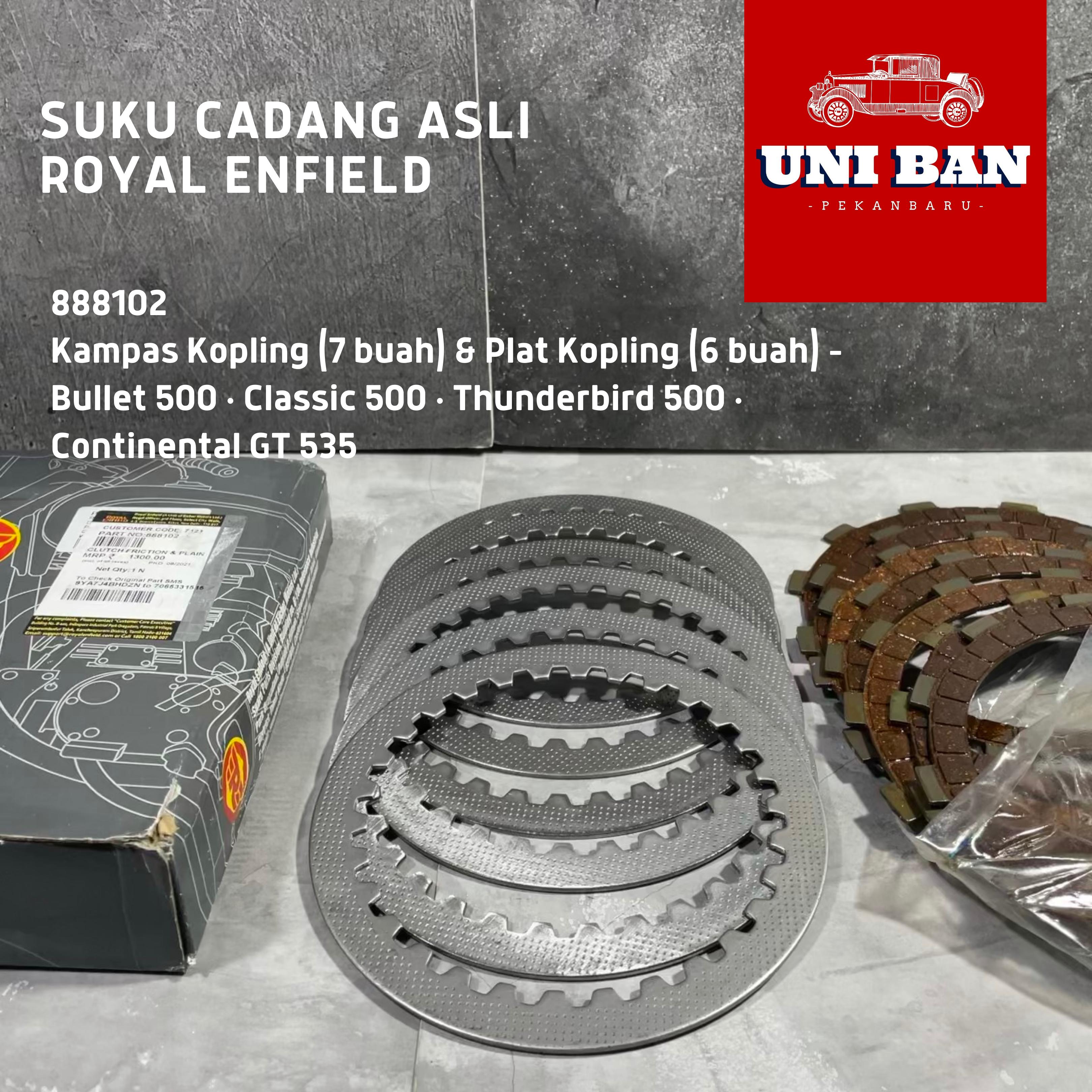 Kampas Kopling (Clutch Friction Kit) Asli Genuine Royal Enfield 888102