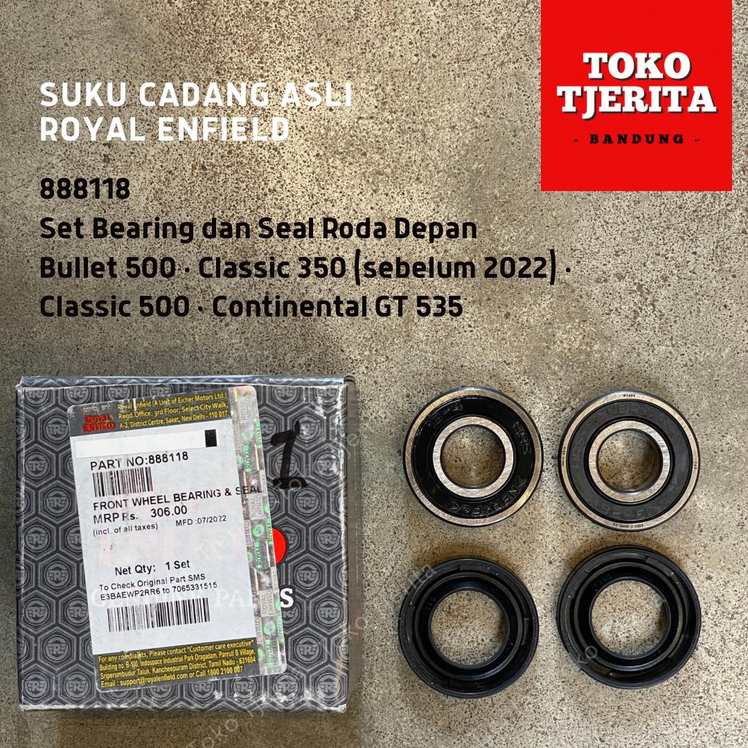 Set Bearing dan Seal Roda Depan Bullet Classic Continental GT 535 888118 - Royal Enfield ASLI