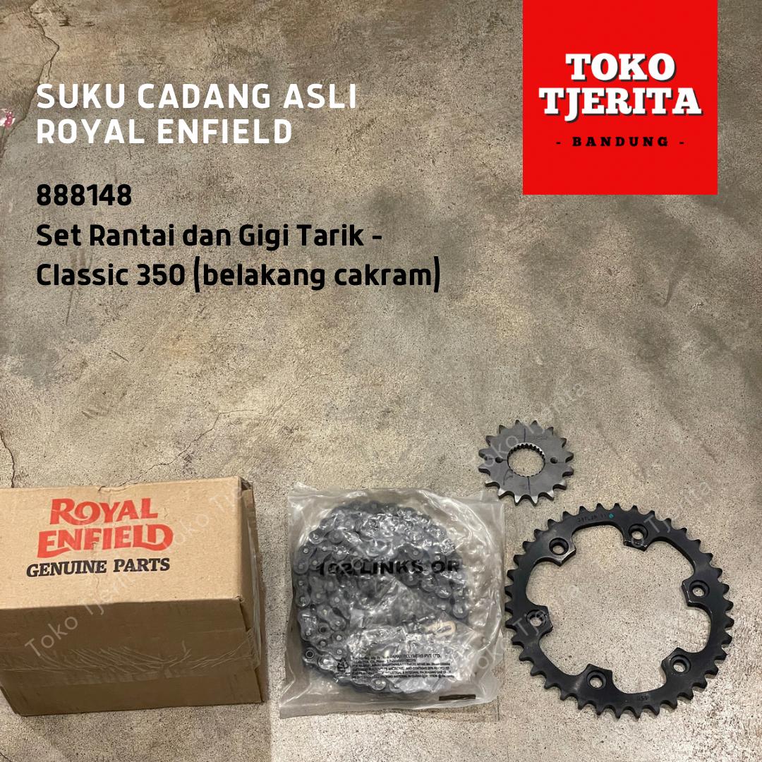 Set Rantai Gigi Tarik Classic 350 Belakang Cakram 888148 Royal Enfield