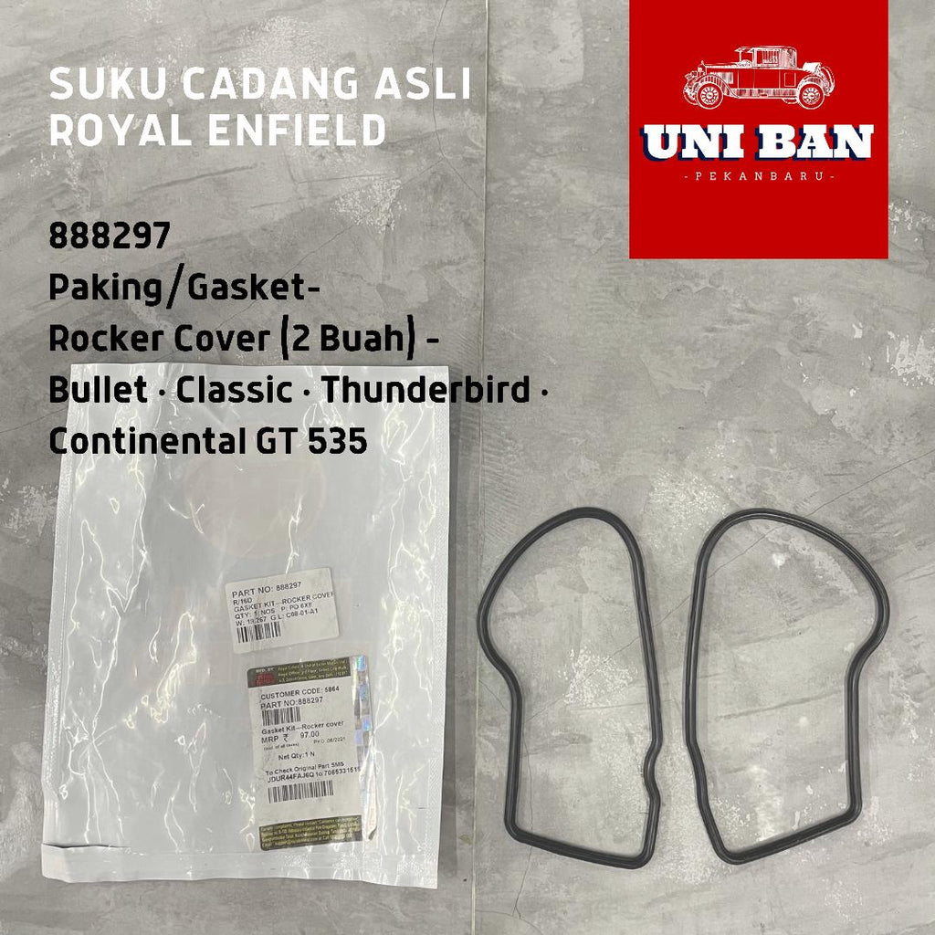 Gasket (2 Buah) Rocker Cover Classic 888297 Paking Royal Enfield ASLI