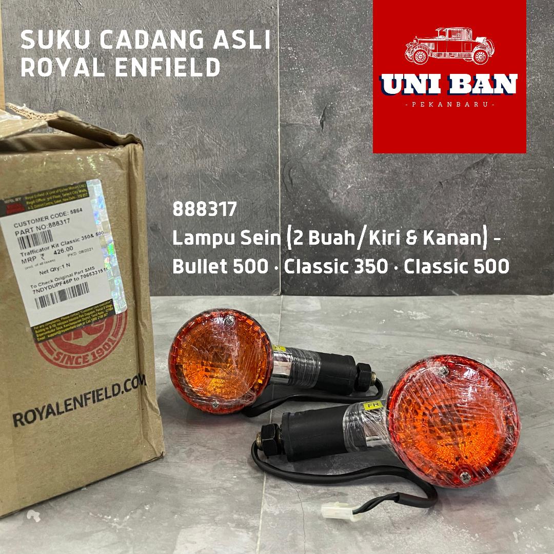 Lampu Sein Chrome (2 Buah) Classic Bullet 888317 - Royal Enfield ASLI