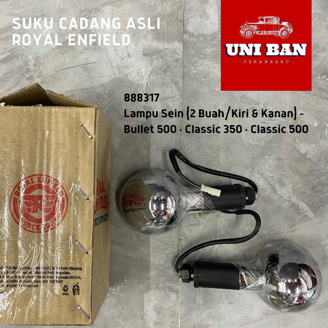 Lampu Sein Chrome (2 Buah) Classic Bullet 888317 - Royal Enfield ASLI