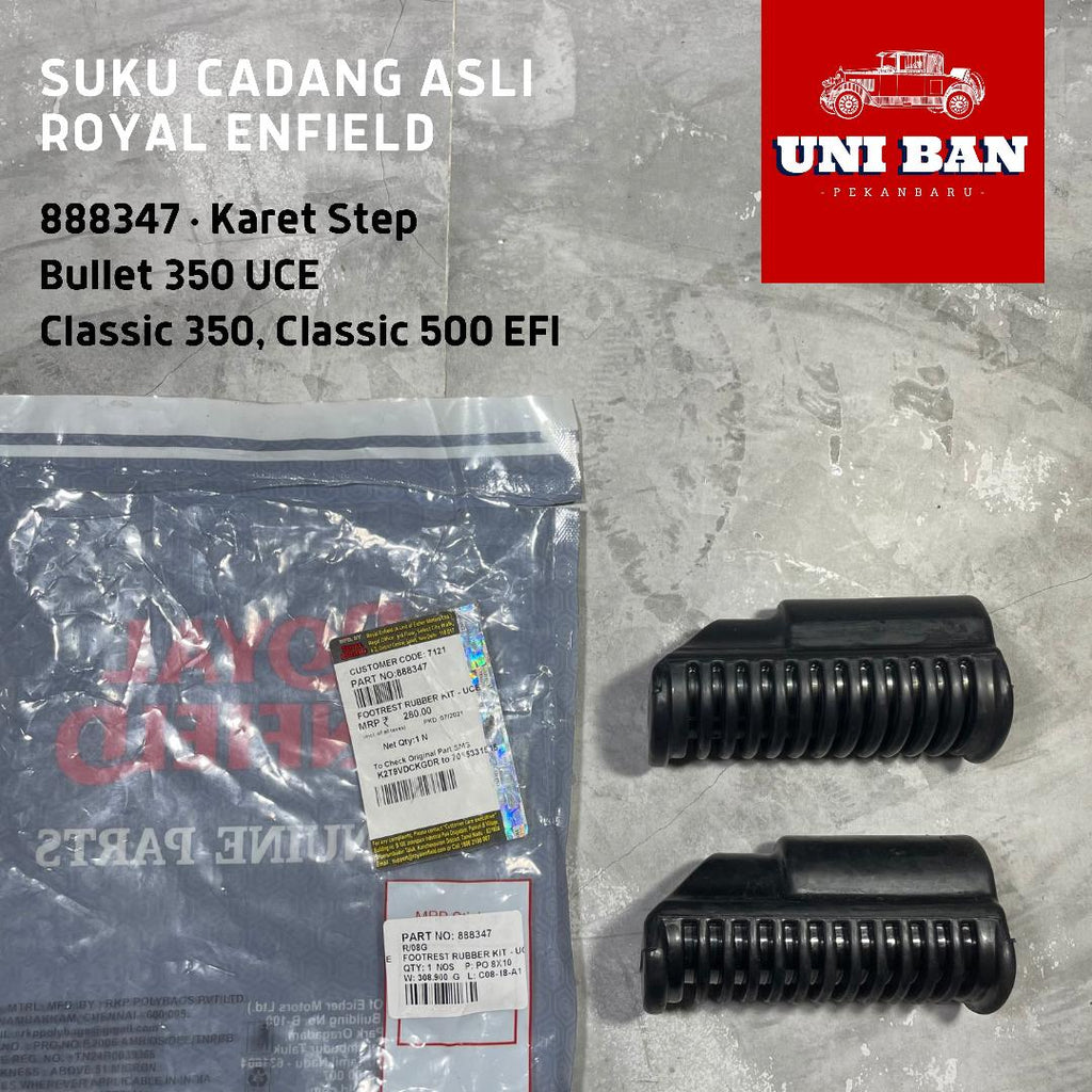 Karet Foot Step ( 2 Buah) Footstep Footrest 888347 Royal Enfield ASLI