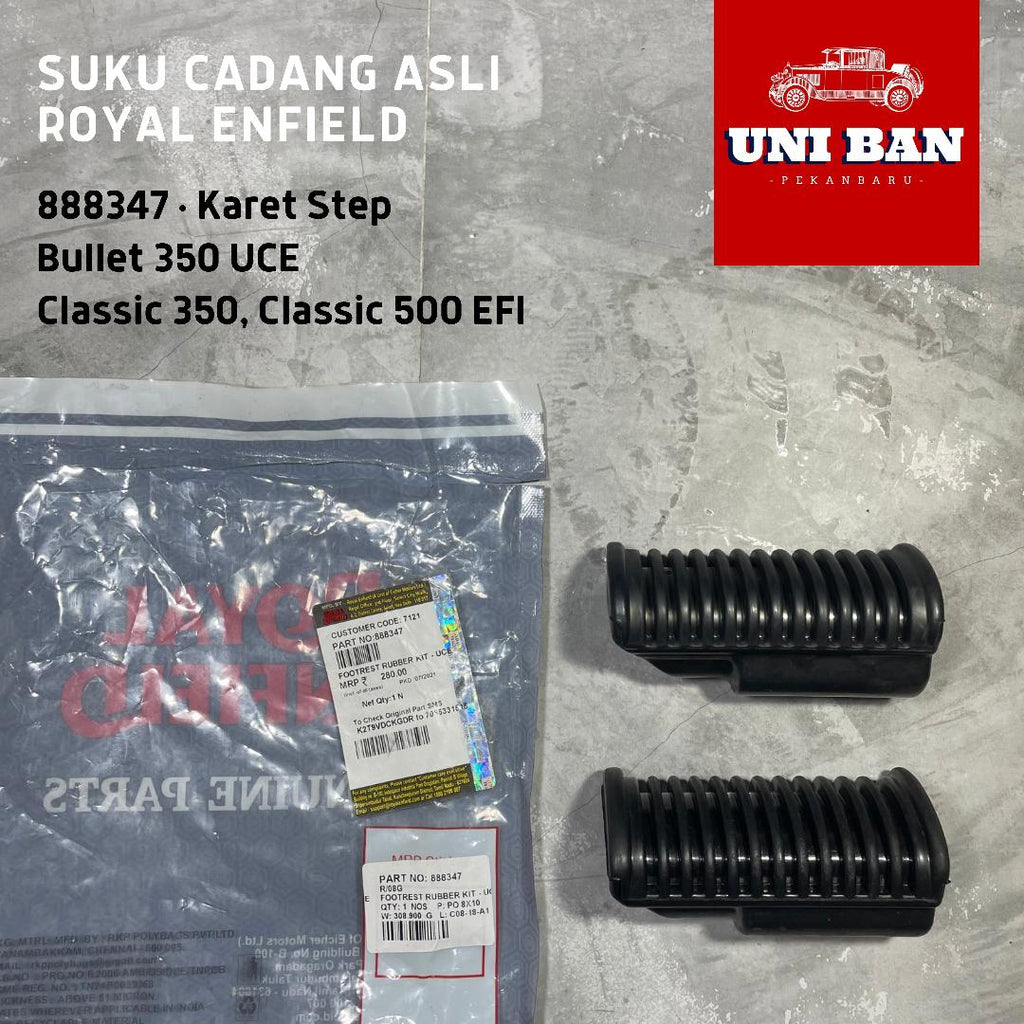 Karet Foot Step ( 2 Buah) Footstep Footrest 888347 Royal Enfield ASLI