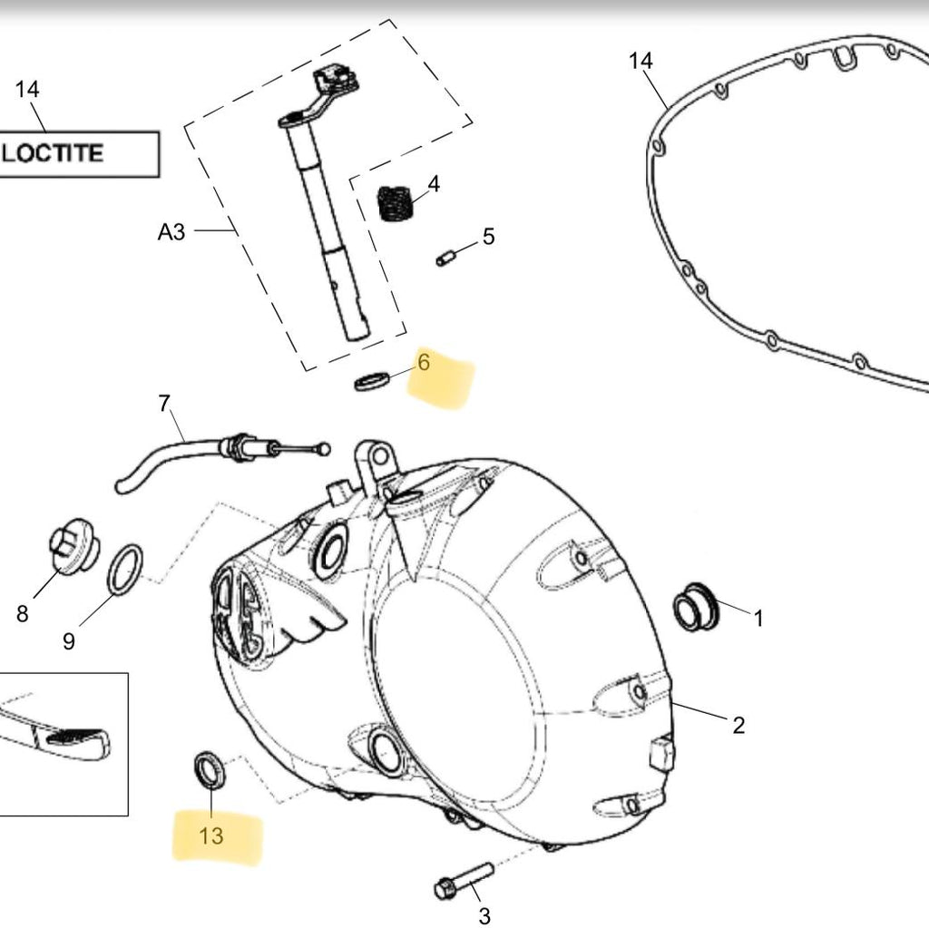 Oil Seal Kit / Seal Oli 350 500 Royal Enfield / 888355 - ASLI