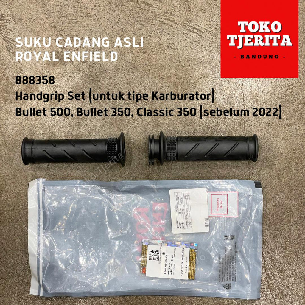 Set Handgrip Bullet 350 500 Karburator 888358 - Royal Enfield ASLI