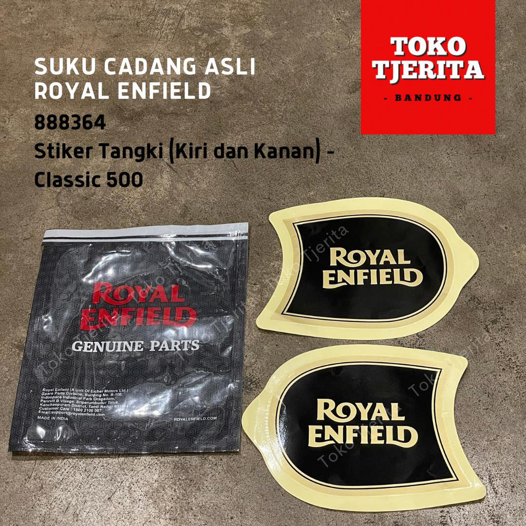 Stiker Tangki Classic 500 (Kiri-Kanan) 888364 - Royal Enfield ASLI