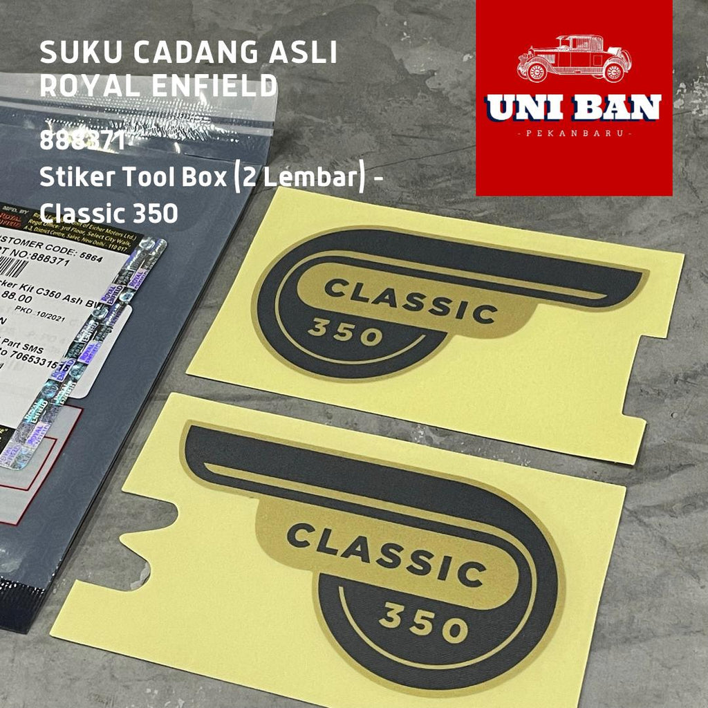 Stiker Toolbox Classic 350 2 Lembar 888371 - Royal Enfield ASLI