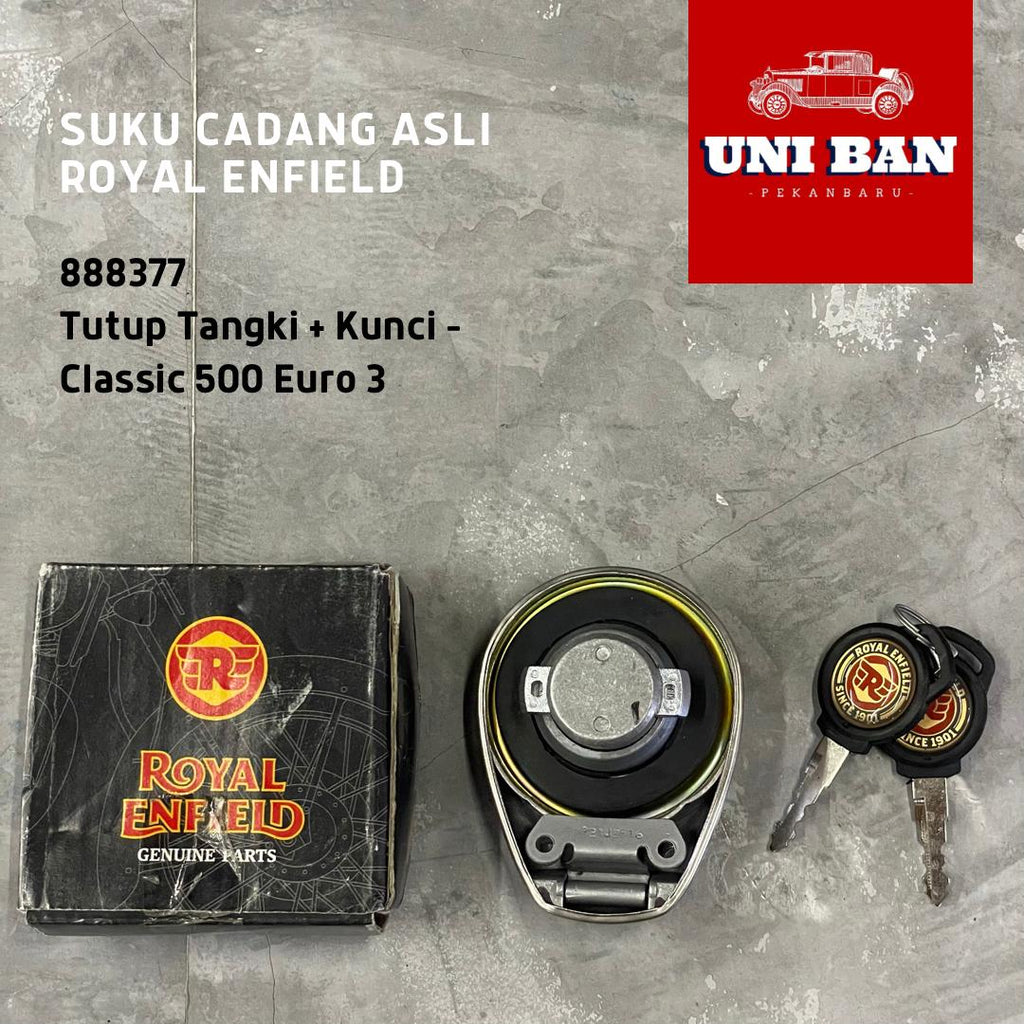 Tutup Tangki dan Kunci Classic 500 Euro 3 888377 - Royal Enfield ASLI