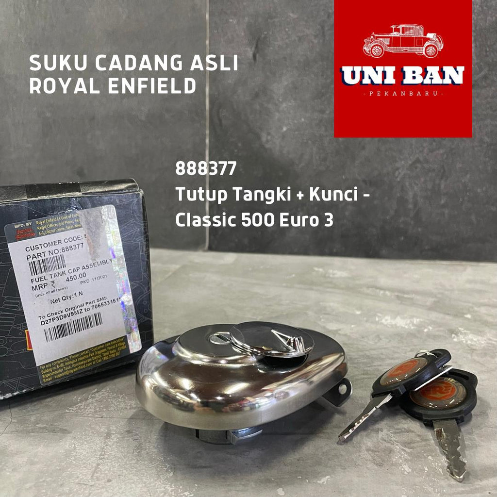 Tutup Tangki dan Kunci Classic 500 Euro 3 888377 - Royal Enfield ASLI