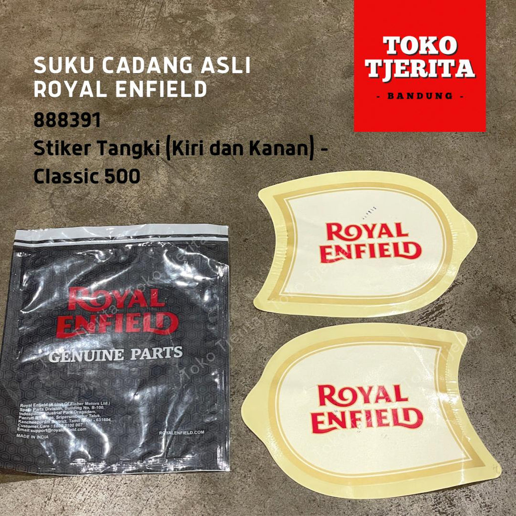 Stiker Tangki Classic 500 (Kiri-Kanan) 888391 - Royal Enfield ASLI