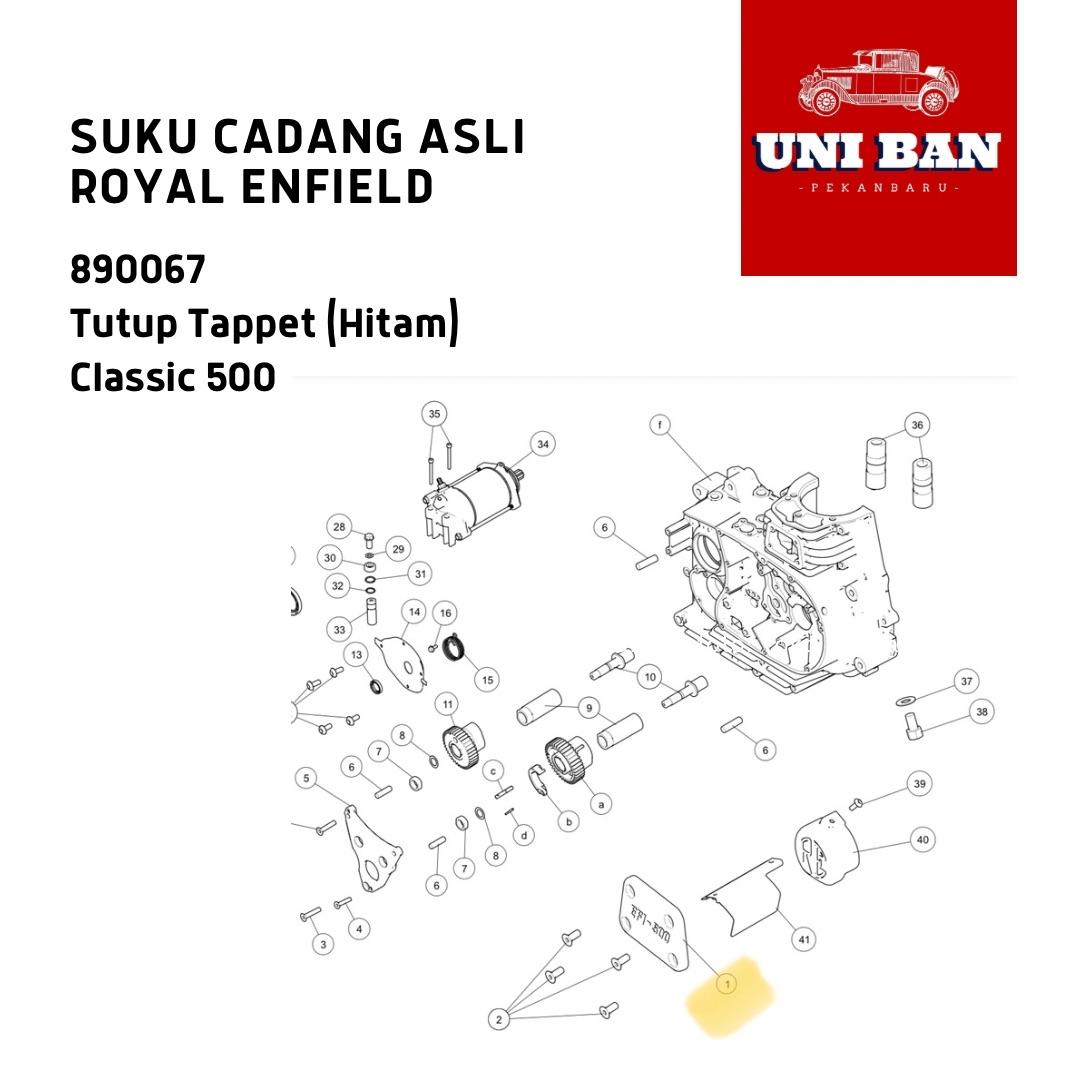 Tutup Tappet Hitam Classic 500 890067 - Royal Enfield ASLI