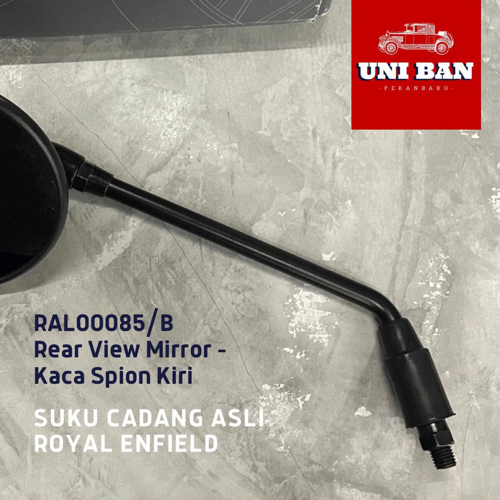 Spion Hitam Classic 500 Bullet Classic Reborn 350 RAL00084 (Kanan) atau RAL00085 (Kiri) - Royal Enfield ASLI