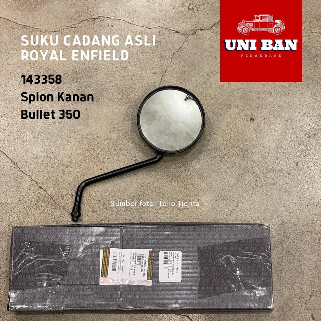 Spion Bullet 350 143358 kanan atau 143357 Kiri - Royal Enfield ASLI