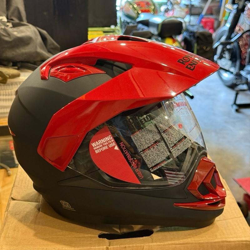 Helm Full Face Escapade Hitam Merah RRGHEP000379 XL 60cm Royal Enfield