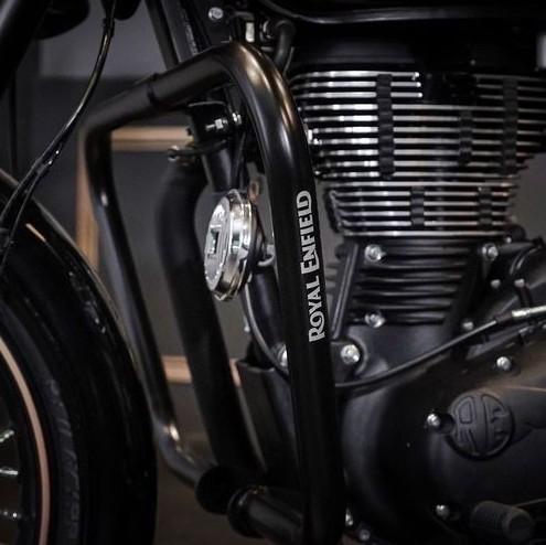 Black Trapezium Engine Guard 1760064 Bullet Classic Royal Enfield ASLI