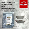 Kampas Rem Depan Cakram Tipe 1 Pin Classic 350 (sebelum 2022), Classic 500 Belakang Cakram, Himalayan 411 594715 - Royal Enfield (ASLI)