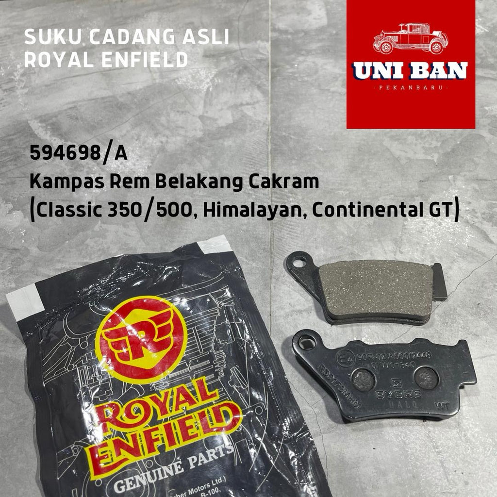 Kampas Rem Belakang Cakram 594698 Classic 350 500 / Himalayan 411 - Royal Enfield ASLI