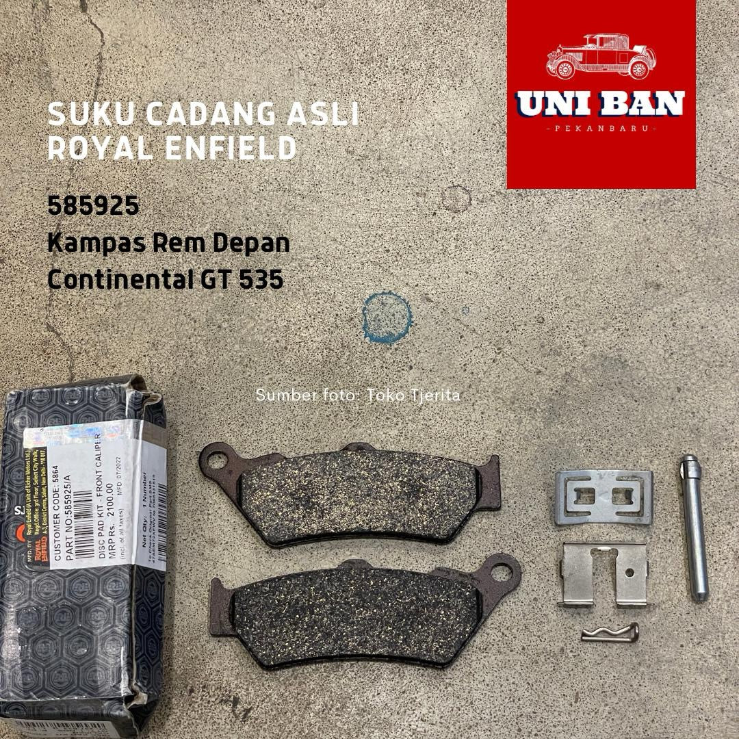 Kampas Rem Depan Brembo Continental GT 535 585925 - Royal Enfield (ASLI)
