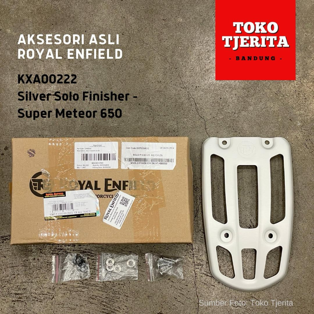 Silver Solo Finisher KXA00222 Super Meteor 650 - Royal Enfield (ASLI)