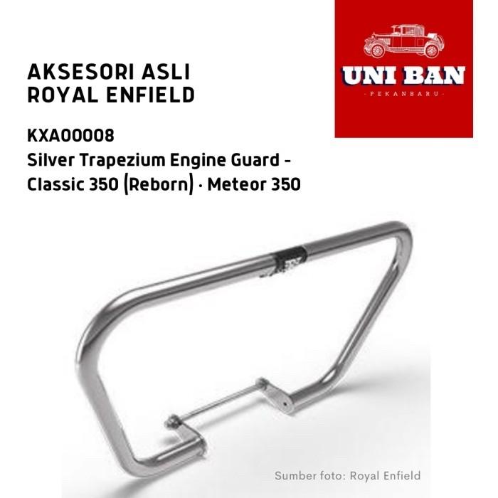 Silver Trapezium Engine Guard New Classic Meteor 350 KXA00008 - ASLI