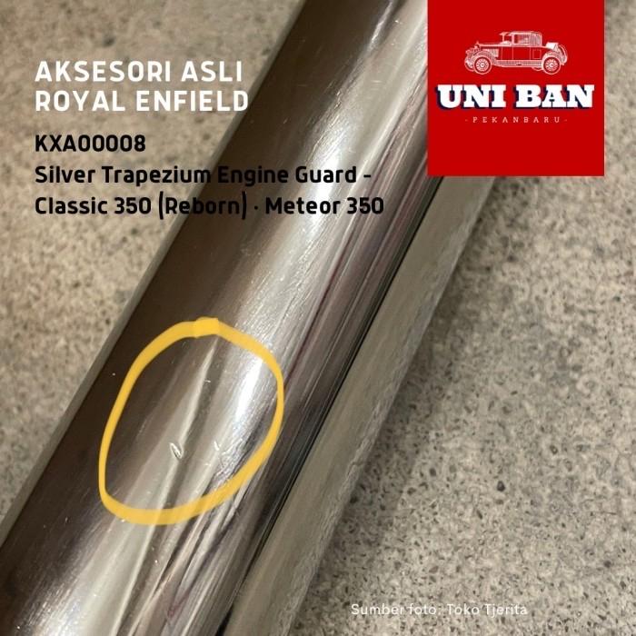 Silver Trapezium Engine Guard New Classic Meteor 350 KXA00008 - ASLI