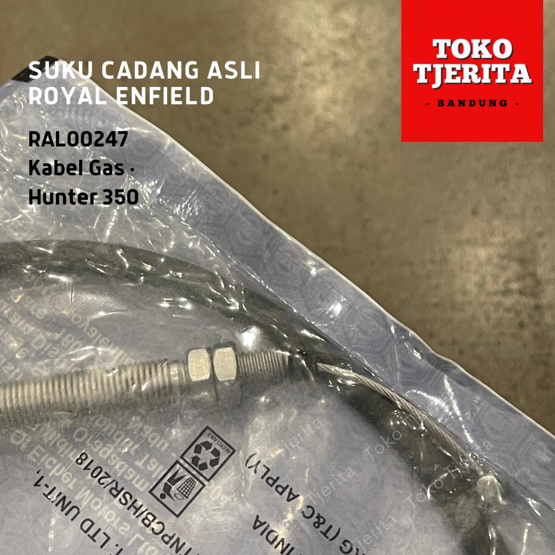 Kabel Gas Hunter 350, Bullet 350 (2023) RAL00247 - Royal Enfield (ASLI)
